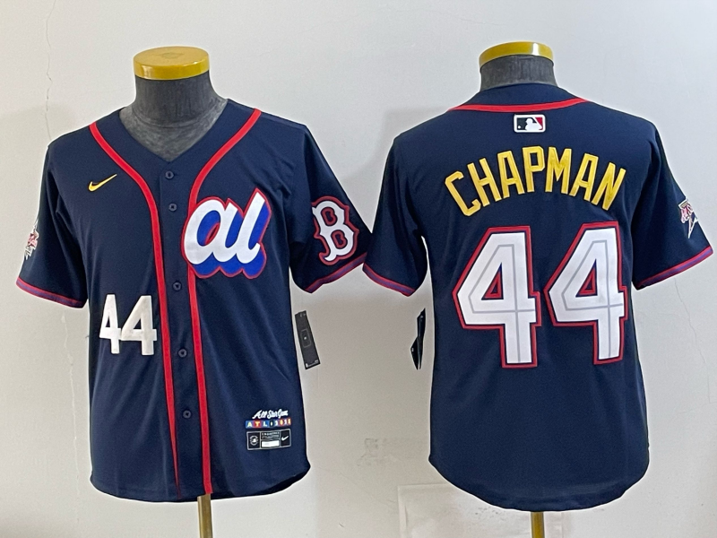 Women Boston Red Sox #44 Chapman Drak Blue All star 2025 Nike MLB Jersey 042